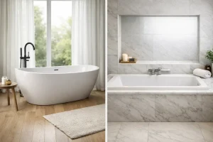 Freestanding Bath Versus Built-In Bath Compared