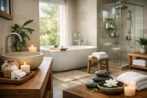 Spa Bathrooms That Feel Calm and Work Hard