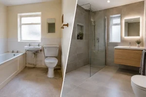 Before and After a Wet Room Transformation